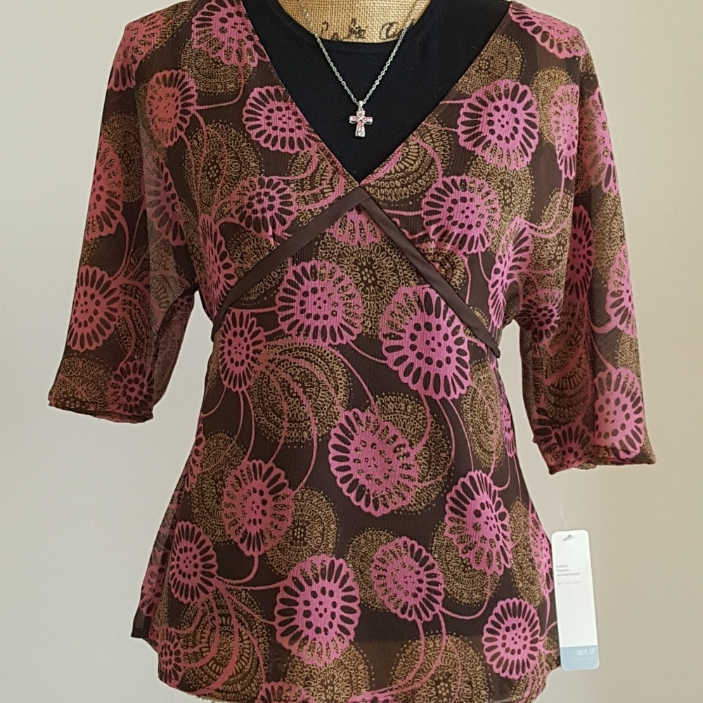 APT 9 Sheer Blouse